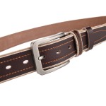 Men's belt genuine leather pin buckle cowhide casual pants belt trendy Korean student retro belt KC5511-P55