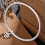 Ancient method inherited young solid classic versatile frosted Fu brand bracelet simple and fashionable girlfriend gift