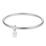 Ancient method inherited young solid classic versatile frosted Fu brand bracelet simple and fashionable girlfriend gift