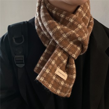 Plaid small scarf XZ221-2-W58-P30