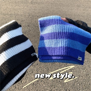 Striped scarf XZ221-2-W71-P22