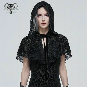 Spring and summer women's lace shawl black sun protection clothing hollow thin top fashion short bat sleeve cardigan jacket