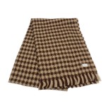 2023 autumn and winter houndstooth imitation cashmere thickened scarf for women autumn and winter casual style warm scarf scarf