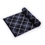 H0066P145 men's winter gift box scarf 100% pure wool scarf Korean style scarf simple trendy plaid long style