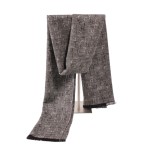 H0931P28 scarf Korean style fashion winter warm gift box gray line scarf Christmas gift scarf