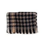 2023 New Stitched Houndstooth Scarf Women's Casual Fashion Versatile Shawl Korean Style Warm Scarf